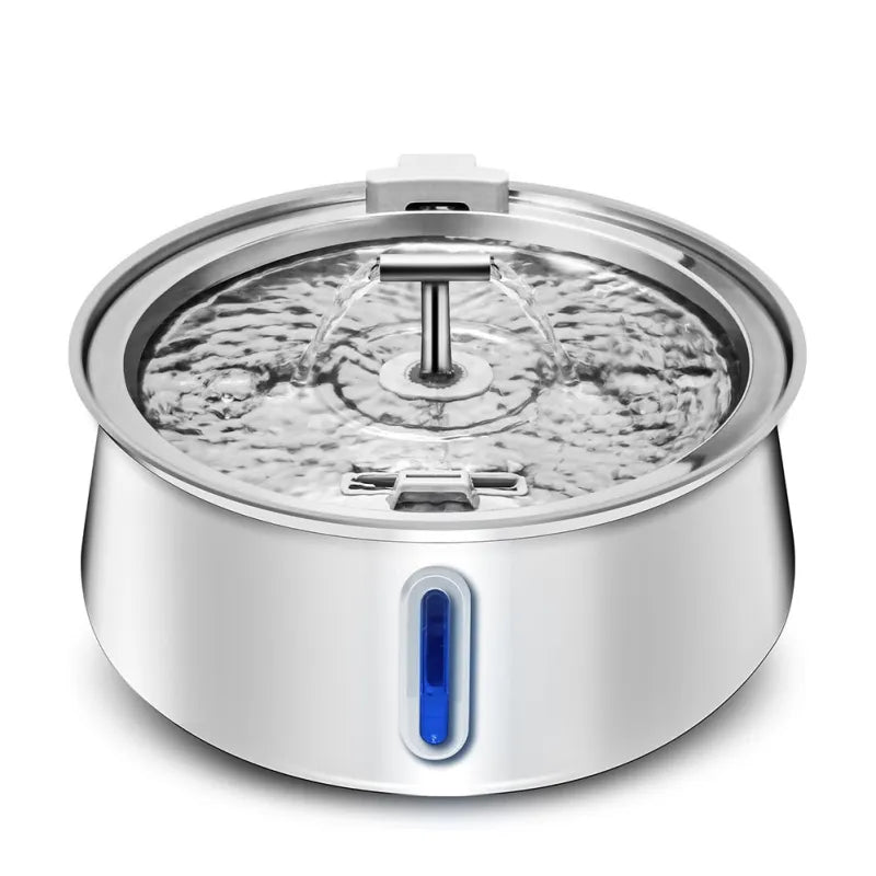 Pet 4L Water Drop Large Capacity With Window Stainless Steel Water Dispenser